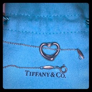 Tiffany & Co Elsa Peretti Open Heart with diamond